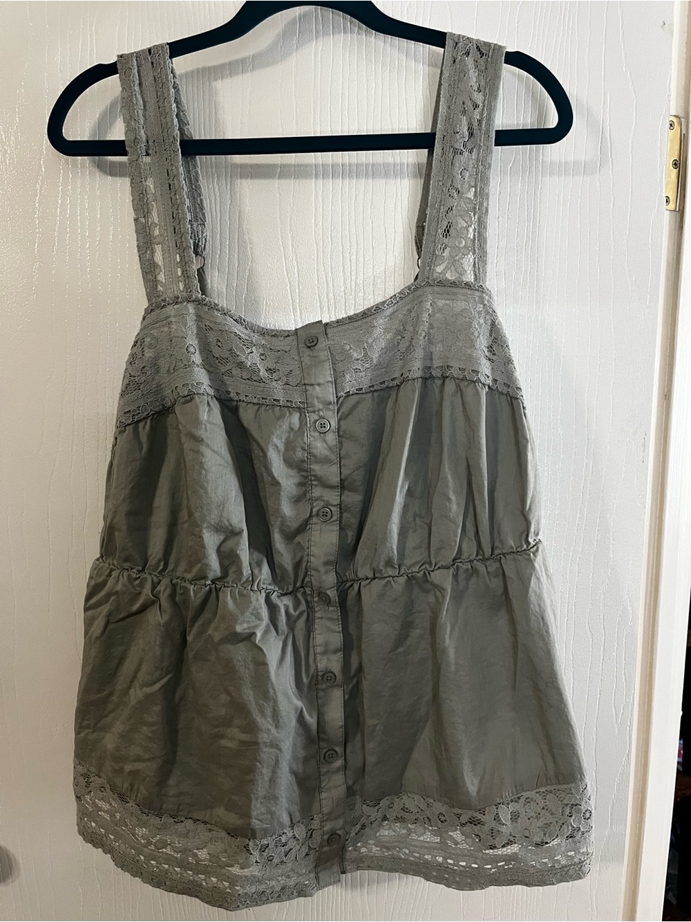 torrid Lace-Trim Button Front Cami